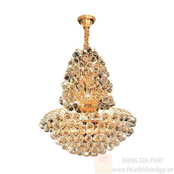 Đèn chùm pha lê cao cấp Ø600*H700+600, E14*10 lamp, 257 crystals NC 6819